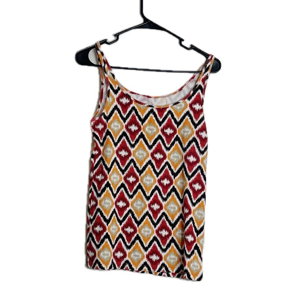 Massini native American print‎ tank top women’s large